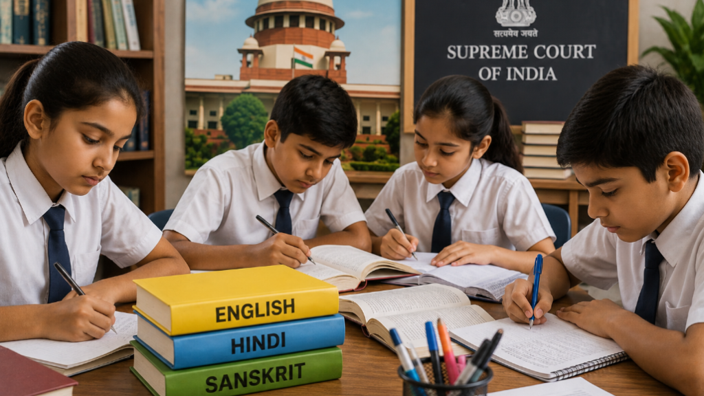 CBSE Three-Language Policy: Supreme Court Extends Exemption to Class 6 Students