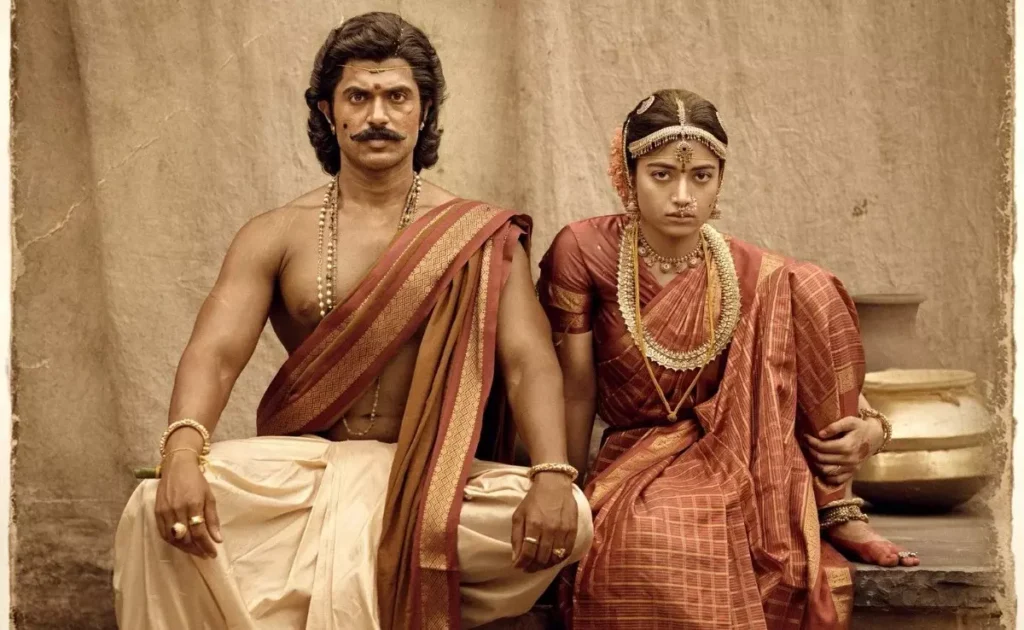 Ranabaali lead actors featured in a period-style scene as Mythri Movie Makers rule out a ticket hike
