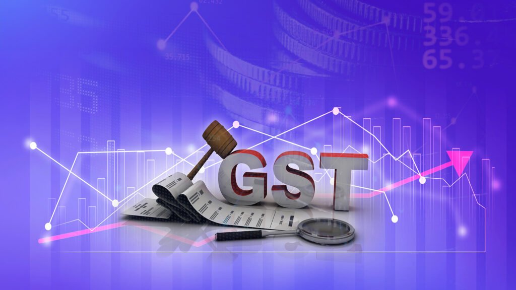GST blocks representing calls to simplify the Goods and Services Tax system and encourage investment in India